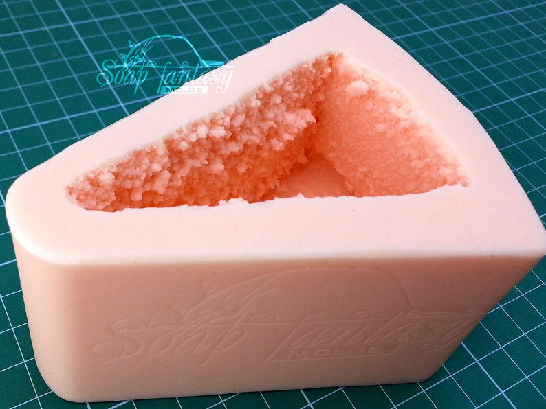 Custom silicone mold Realistic Cake Slice - Soap Molds, Candle Molds for DIY & Crafts