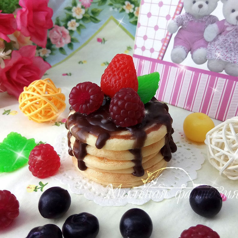 Stack of pancakes Silicone soap mold, candle mold for Craft & Hobby