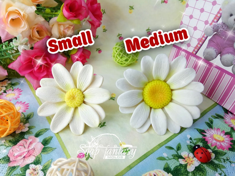 Happy daisy Silicone Soap Mold - for soap making, Craft & Hobby