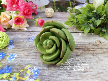 Succulent #1 Silicone Soap Mold - for soap making, Craft & Hobby