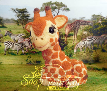 Baby giraffe custom silicone Soap Mold, Candle Mold, Resin Mold for DIY & Crafts