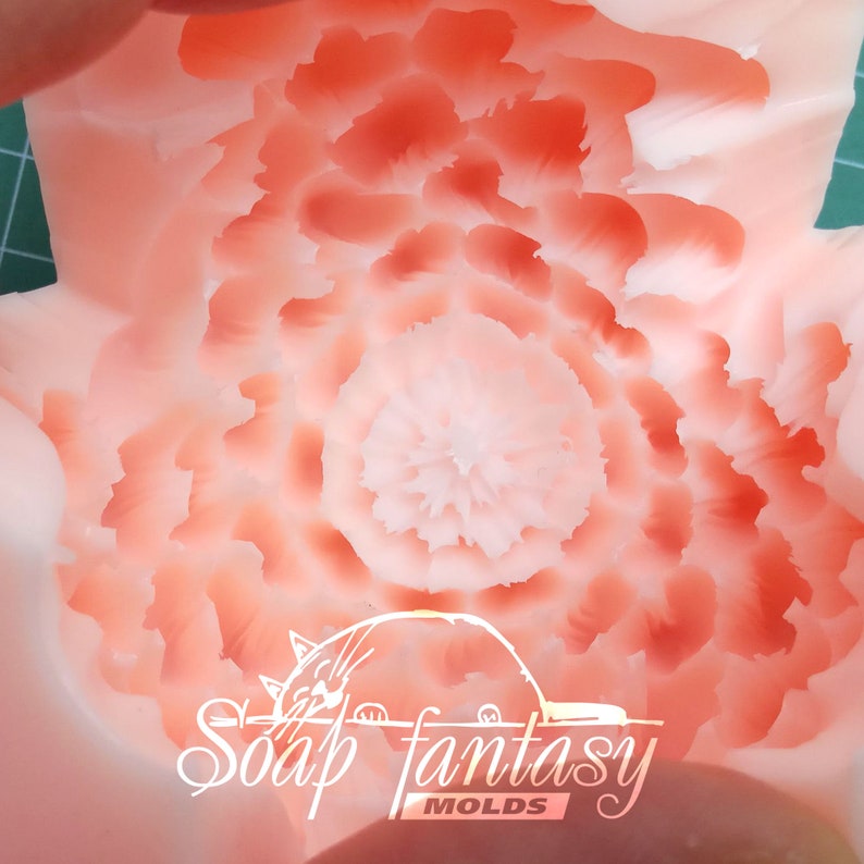 Chrysanthemum "Elissa" Silicone soap mold, candle mold for Craft & Hobby