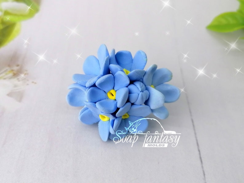 Flower "Forget-me-not" (mini) Silicone Soap Mold - for soap making, Craft & Hobby