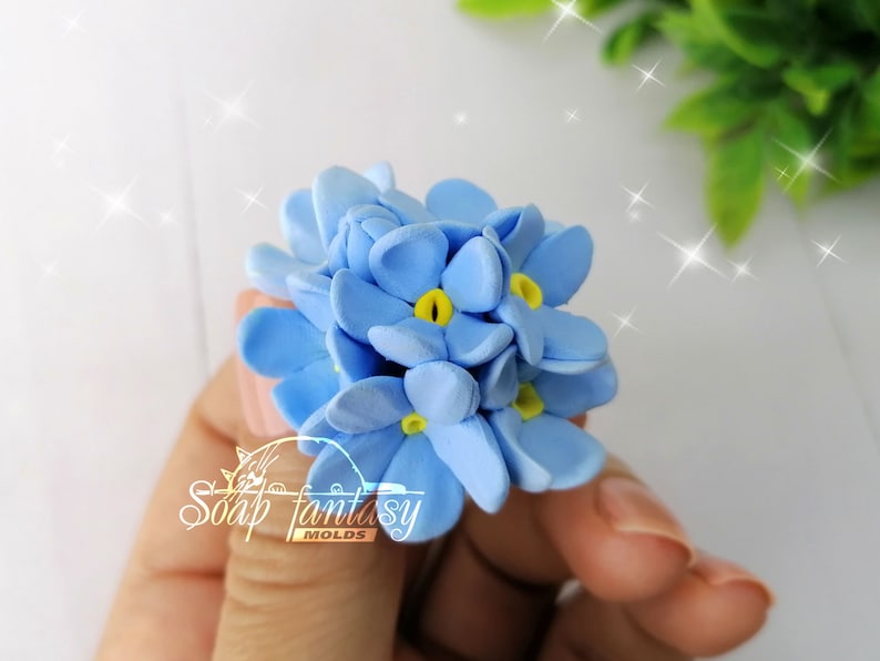 Flower "Forget-me-not" (mini) Silicone Soap Mold - for soap making, Craft & Hobby