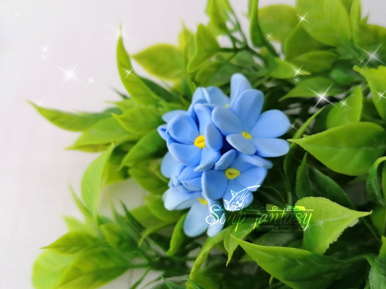 Flower "Forget-me-not" (mini) Silicone Soap Mold - for soap making, Craft & Hobby