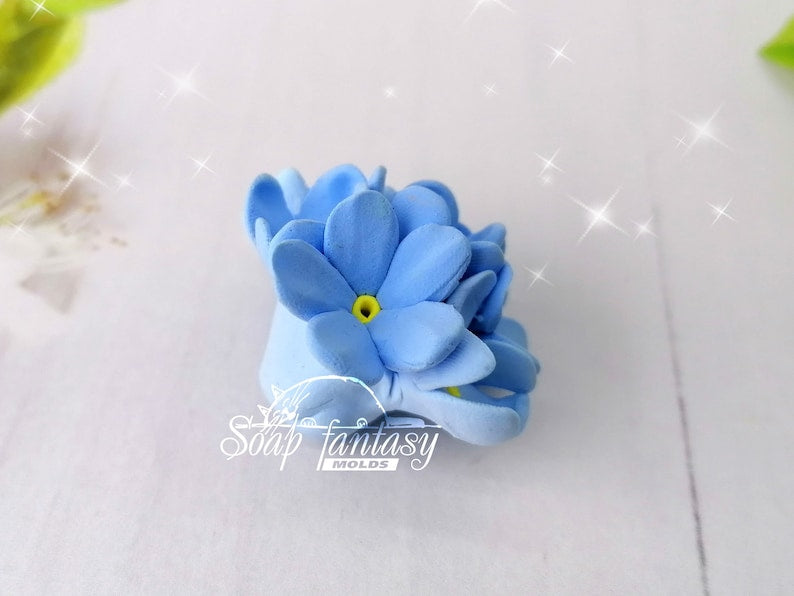 Flower "Forget-me-not" (mini) Silicone Soap Mold - for soap making, Craft & Hobby