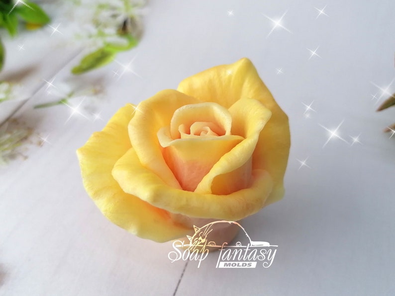 Rose "Lux" custom silicone Soap Mold, Candle Mold for DIY & Crafts