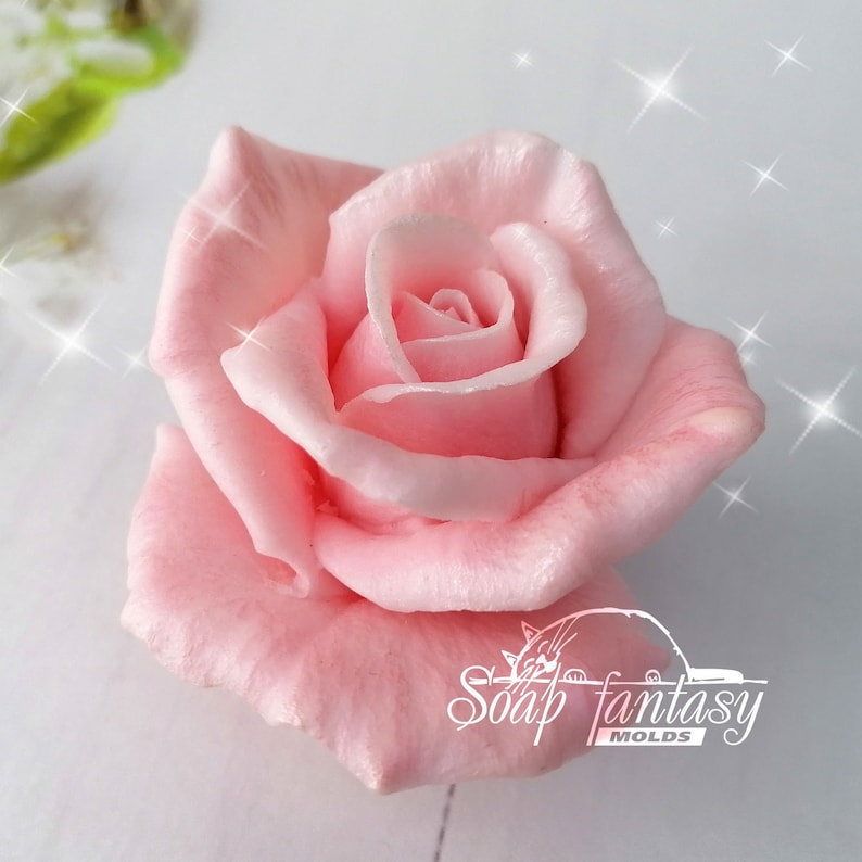 Rose "Lux" custom silicone Soap Mold, Candle Mold for DIY & Crafts