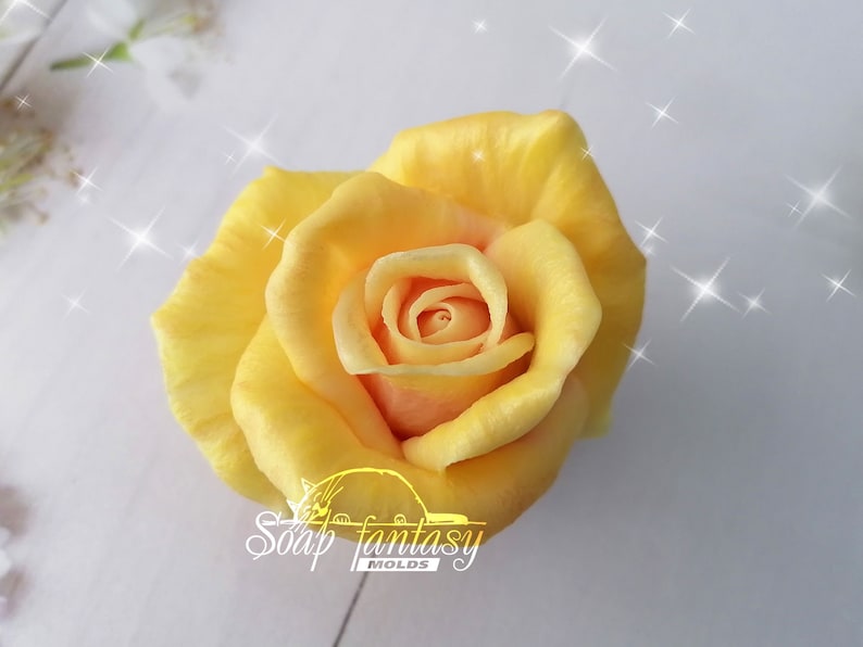 Rose "Lux" custom silicone Soap Mold, Candle Mold for DIY & Crafts