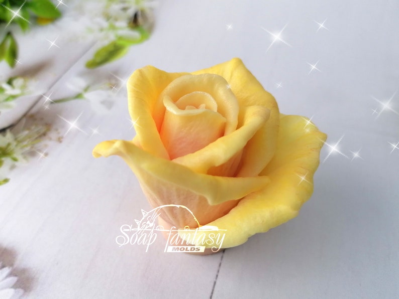 Rose "Lux" custom silicone Soap Mold, Candle Mold for DIY & Crafts