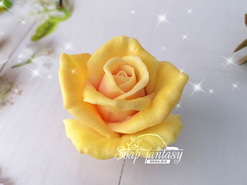 Rose "Lux" custom silicone Soap Mold, Candle Mold for DIY & Crafts