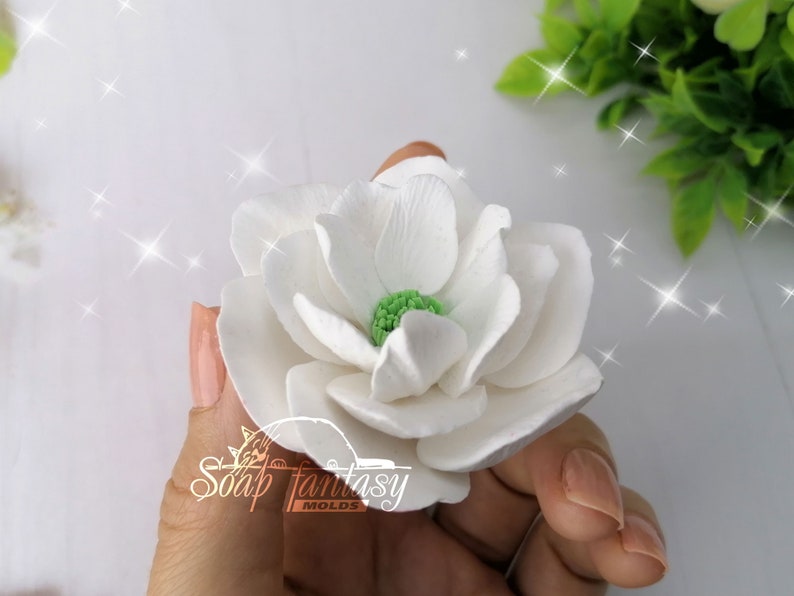 Hellebore flower Silicone Soap Mold - for soap making, Craft & Hobby