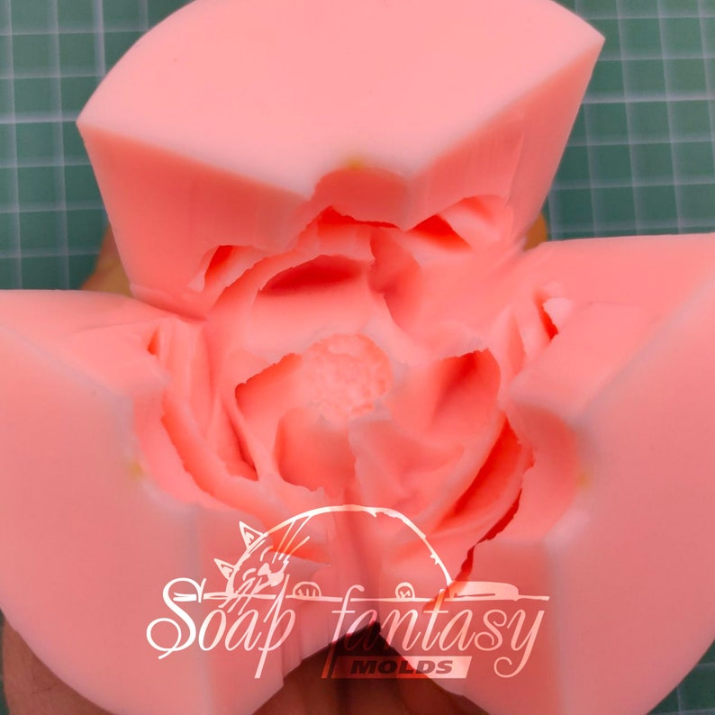 Hellebore flower Silicone Soap Mold - for soap making, Craft & Hobby