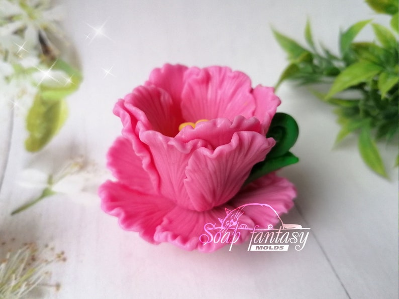 Tulip mini cup and saucer Silicone Soap Mold - for soap making, Craft & Hobby