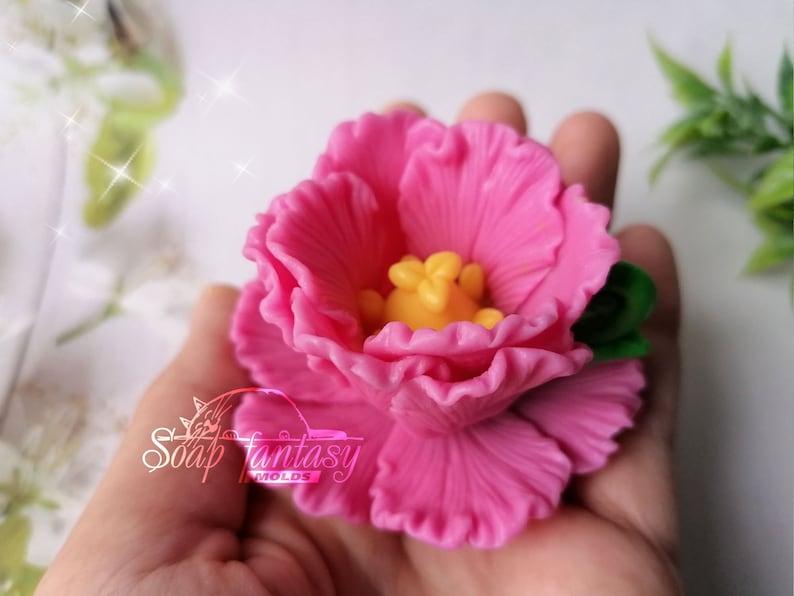 Tulip mini cup and saucer Silicone Soap Mold - for soap making, Craft & Hobby