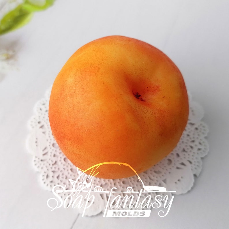 Peach Silicone Soap Mold - for soap making, Craft & Hobby