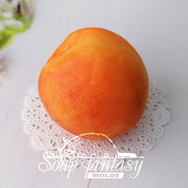 Peach Silicone Soap Mold - for soap making, Craft & Hobby