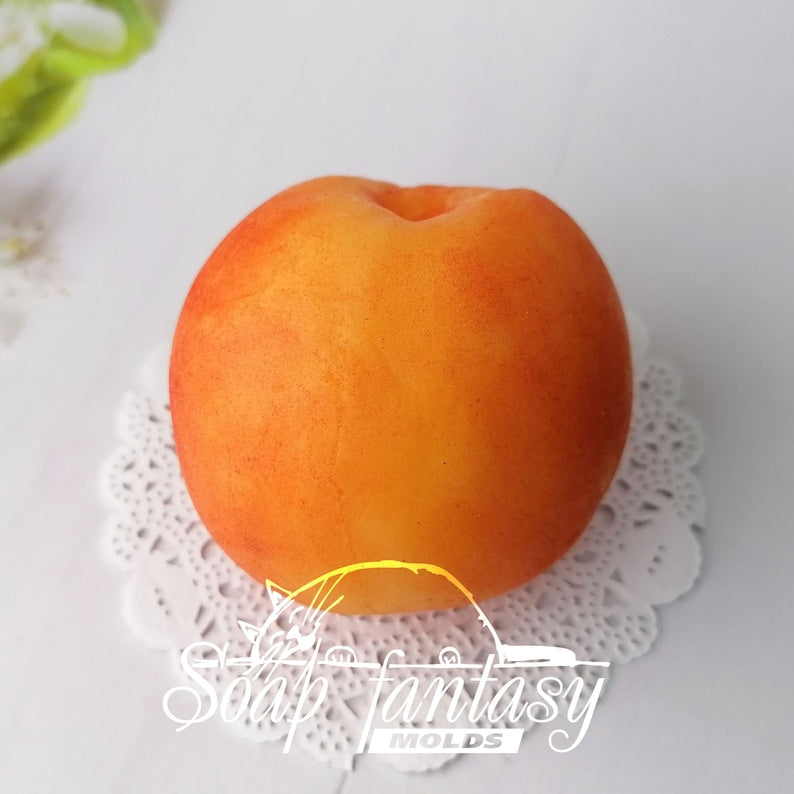 Peach Silicone Soap Mold - for soap making, Craft & Hobby