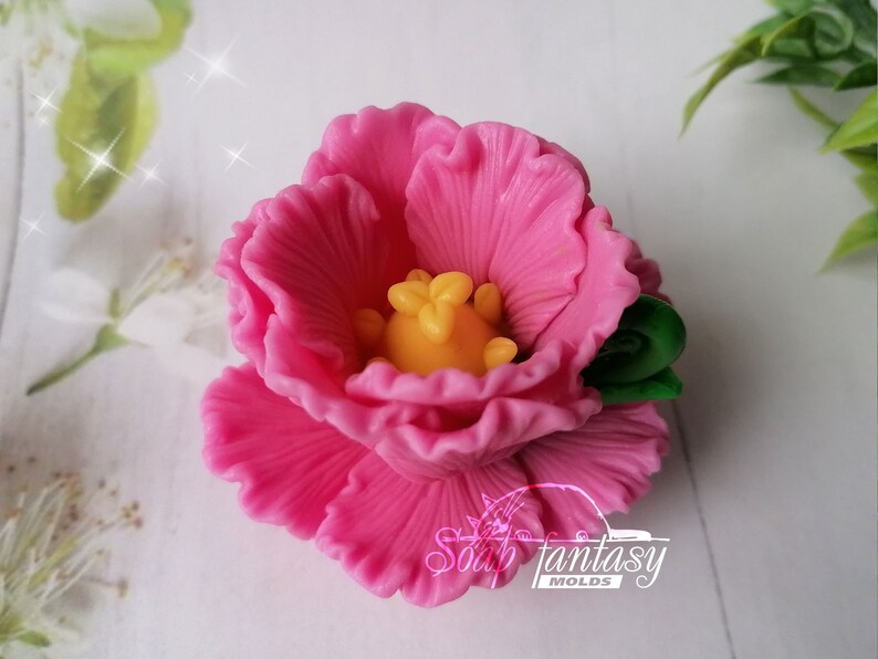 Tulip mini cup and saucer Silicone Soap Mold - for soap making, Craft & Hobby
