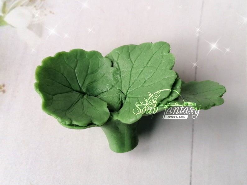 Leafs (bouquet inserts) Silicone soap mold, candle mold for Craft & Hobby