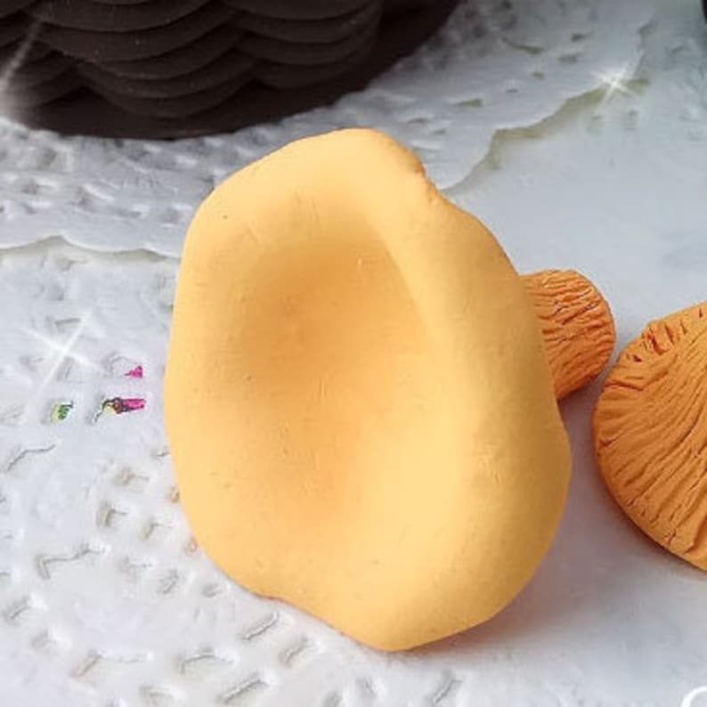 Chanterelle mushrooms Silicone Soap Mold - for soap making, Craft & Hobby
