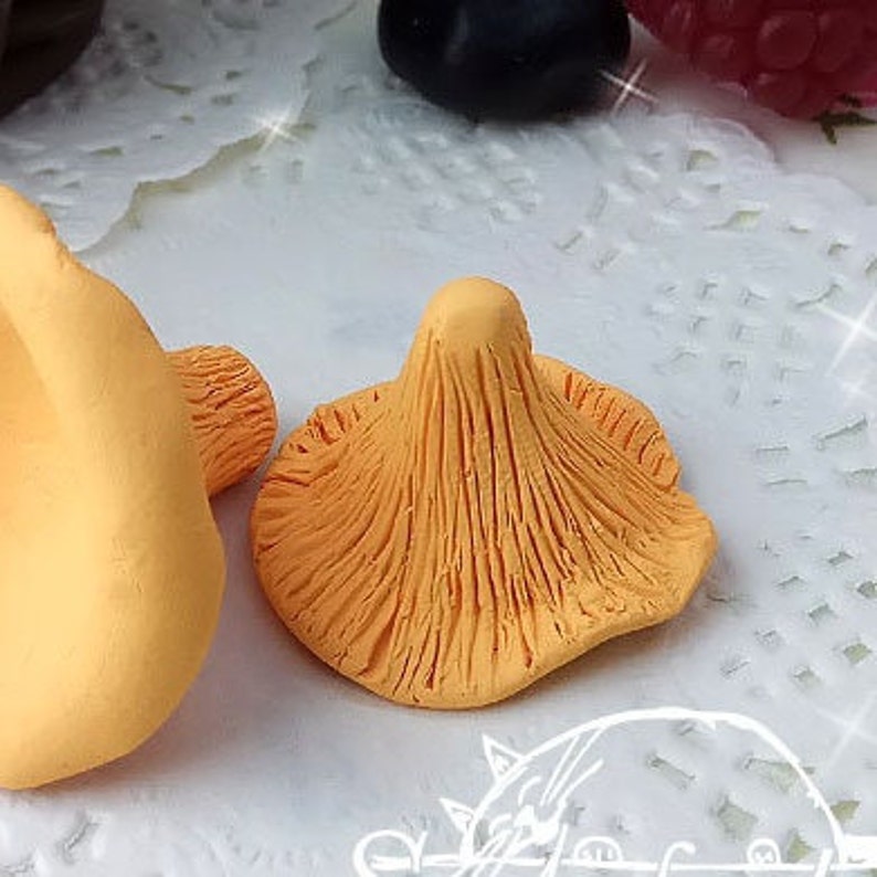 Chanterelle mushrooms Silicone Soap Mold - for soap making, Craft & Hobby