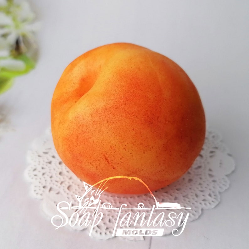 Peach Silicone Soap Mold - for soap making, Craft & Hobby