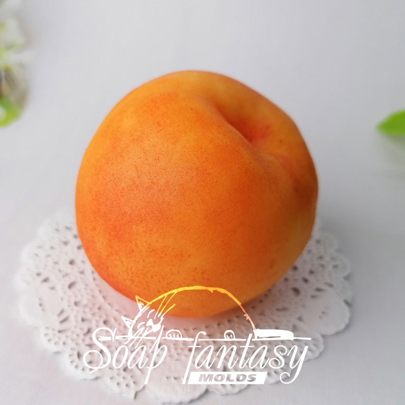 Peach Silicone Soap Mold - for soap making, Craft & Hobby