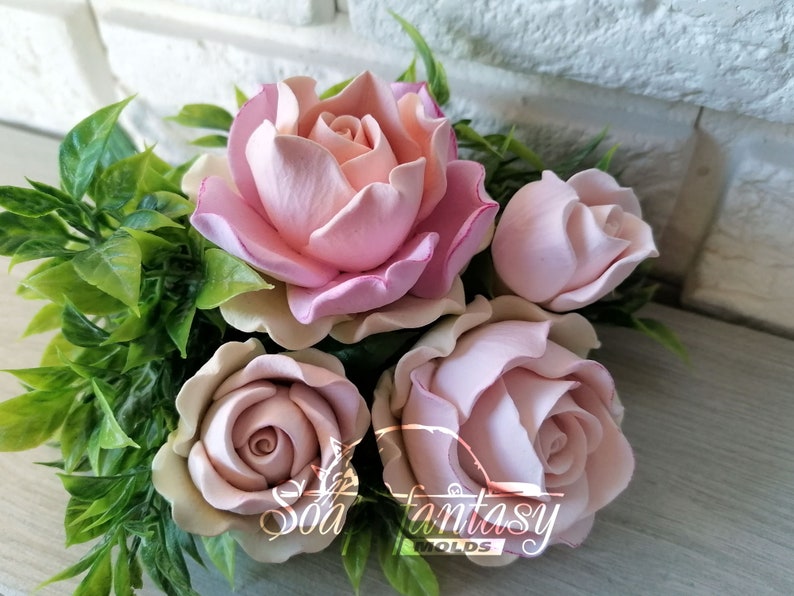 Custom silicone mold Big Rose "Estelle" - Soap Molds, Candle Molds for DIY & Crafts