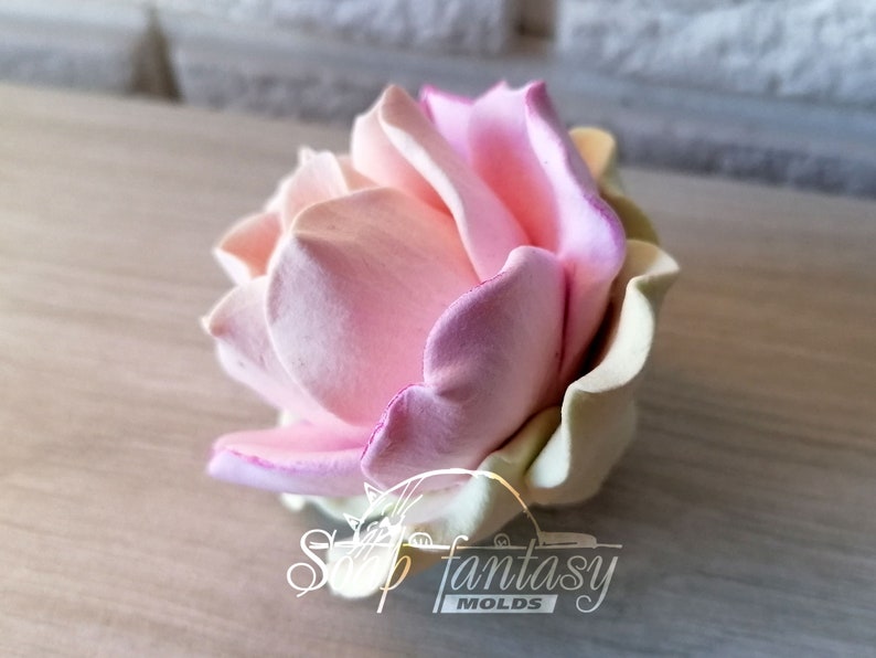 Custom silicone mold Big Rose "Estelle" - Soap Molds, Candle Molds for DIY & Crafts