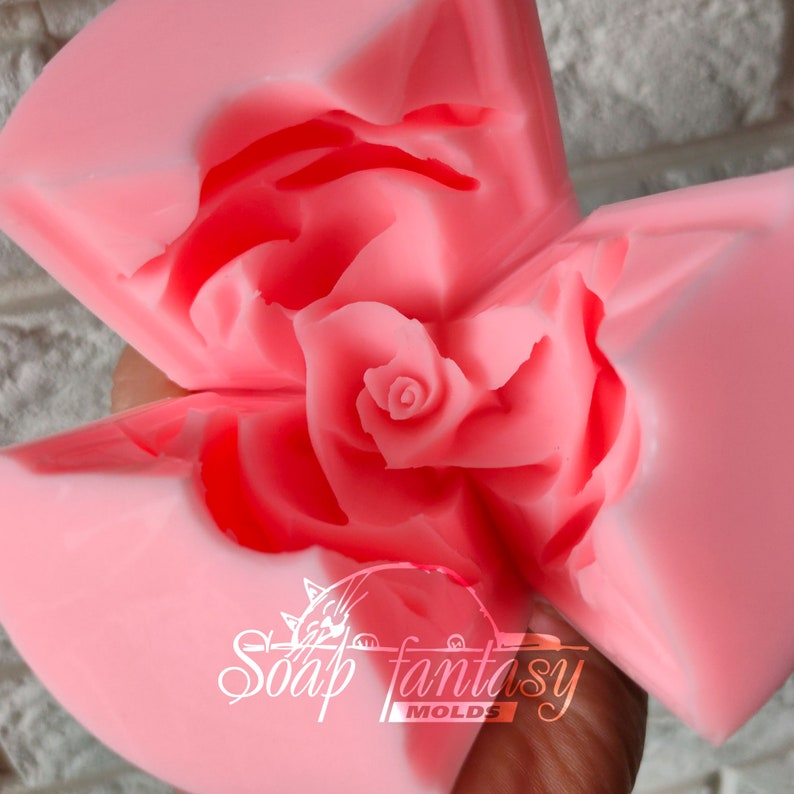 Custom silicone mold Big Rose "Estelle" - Soap Molds, Candle Molds for DIY & Crafts
