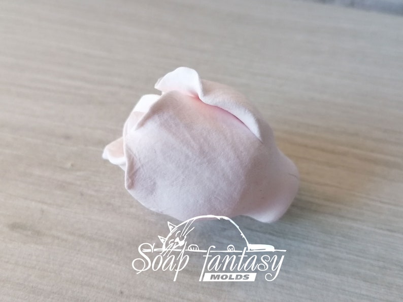 Rose bud "Estelle" custom silicone Soap mold, Candle mold for DIY & Crafts