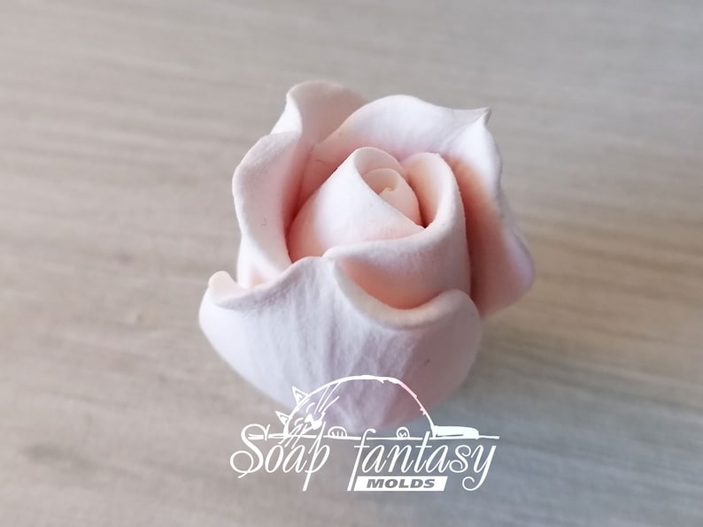 Rose bud "Estelle" custom silicone Soap mold, Candle mold for DIY & Crafts