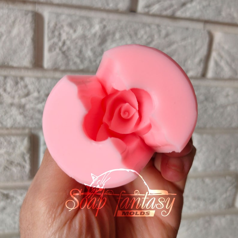 Rose bud "Estelle" custom silicone Soap mold, Candle mold for DIY & Crafts