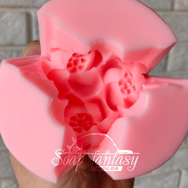 Apple flowers Silicone Soap Mold - for soap making, Craft & Hobby