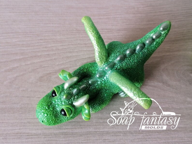 Emerald dragon Silicone mold for Soap making, Candle making, Craft & Hobby