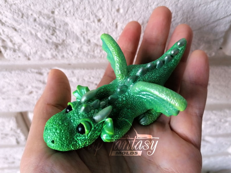 Emerald dragon Silicone mold for Soap making, Candle making, Craft & Hobby