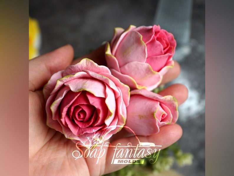 Rose bud "Iguazu" Silicone Soap Mold - for soap making, Craft & Hobby