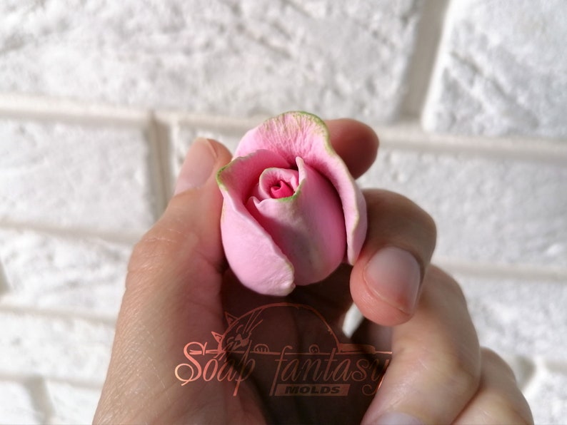 Rose bud "Iguazu" Silicone Soap Mold - for soap making, Craft & Hobby