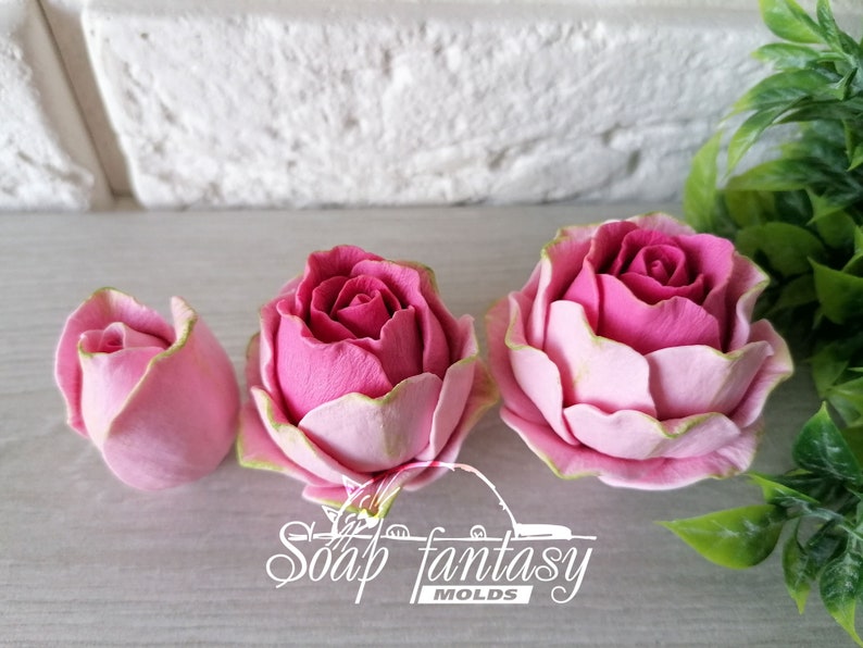 Rose bud "Iguazu" Silicone Soap Mold - for soap making, Craft & Hobby