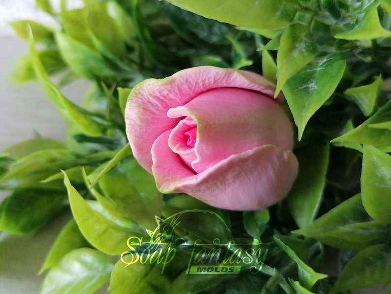 Rose bud "Iguazu" Silicone Soap Mold - for soap making, Craft & Hobby