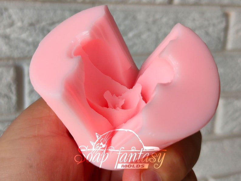 Rose bud "Iguazu" Silicone Soap Mold - for soap making, Craft & Hobby