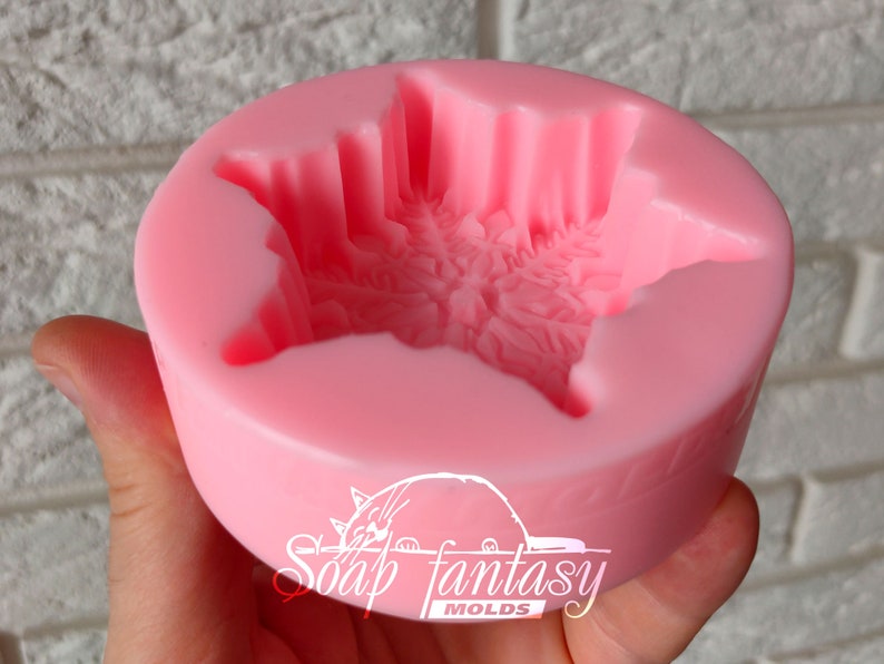 Magic snowflake Silicone Soap Mold - for soap making, candle making, Craft & Hobby