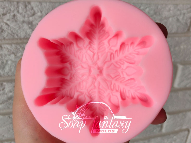 Magic snowflake Silicone Soap Mold - for soap making, candle making, Craft & Hobby