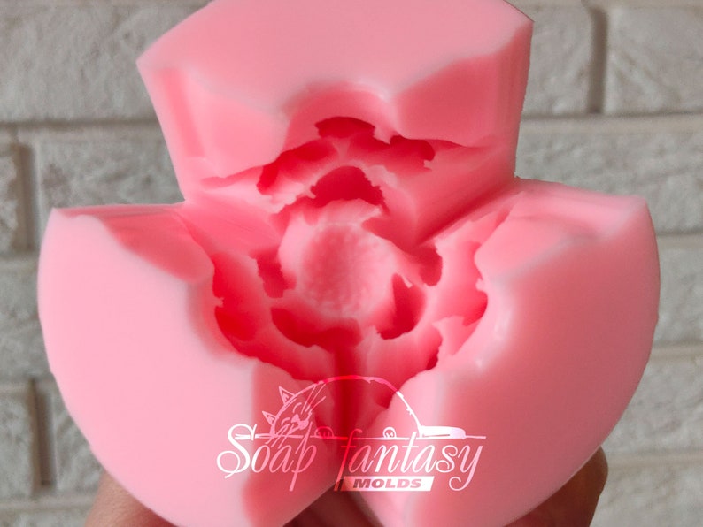 Dahlia "La Cierva" Silicone Soap Mold - for soap making, Craft & Hobby