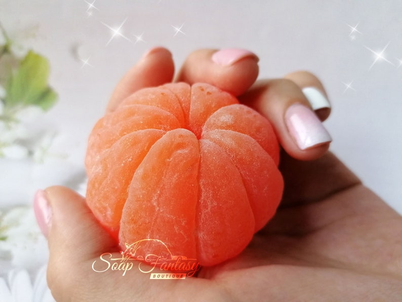 Tangerine (peeled) Silicone Soap Mold - for soap making, candle making, Craft & Hobby