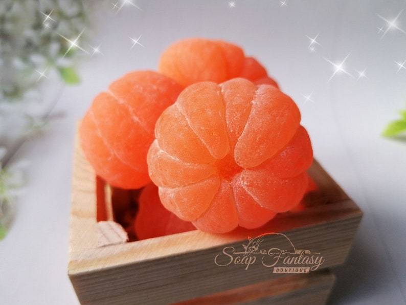 Tangerine (peeled) Silicone Soap Mold - for soap making, candle making, Craft & Hobby