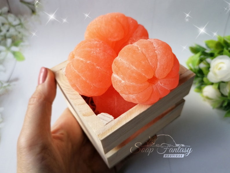 Tangerine (peeled) Silicone Soap Mold - for soap making, candle making, Craft & Hobby