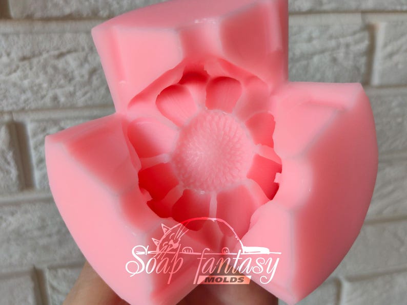Happy daisy Silicone Soap Mold - for soap making, Craft & Hobby