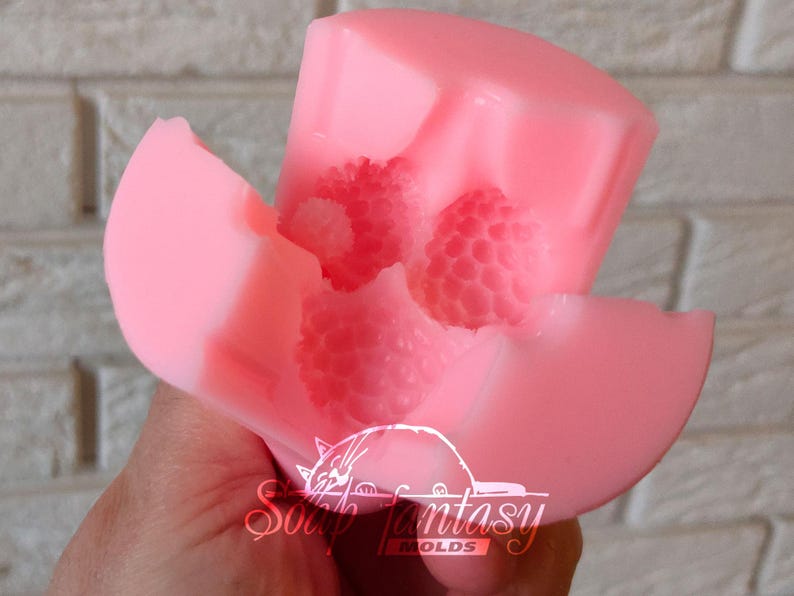Triple berries Silicone Soap Mold - for soap making, Craft & Hobby